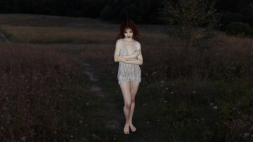 Картинка 3д+графика люди+ people фон взгляд девушка