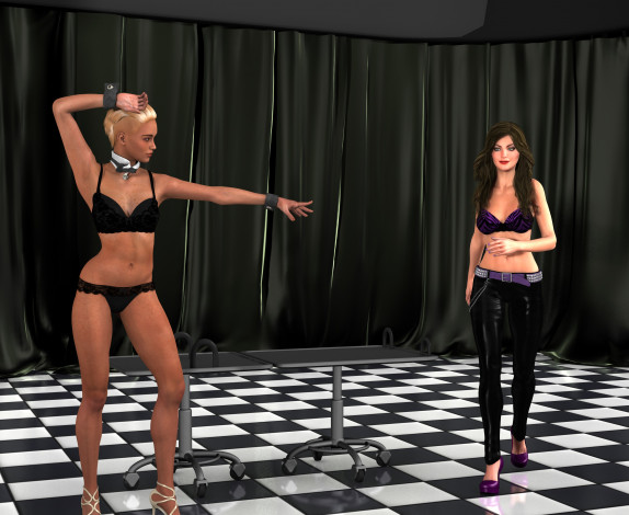 Обои картинки фото 3д графика, люди , people, фон, взгляд, девушки