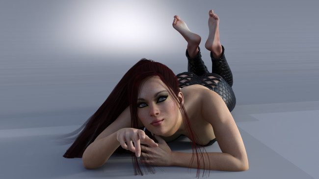 Обои картинки фото 3д графика, люди , people, фон, девушка, взгляд