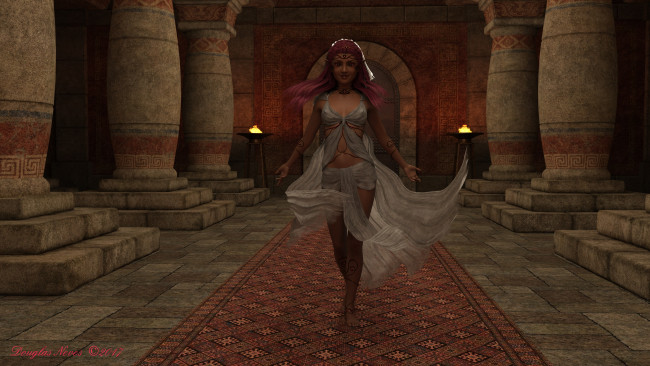 Обои картинки фото 3д графика, фантазия , fantasy, девушка, взгляд, фон