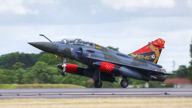 Обои картинки фото dassault mirage 2000d, авиация, боевые самолёты, истребитель