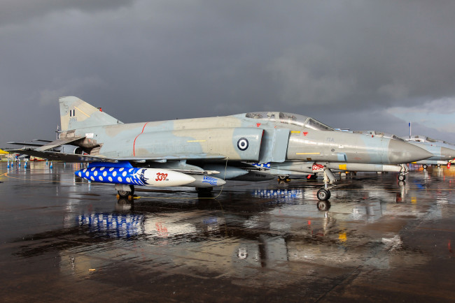 Обои картинки фото f-4e phantom ii, авиация, боевые самолёты, истребитель