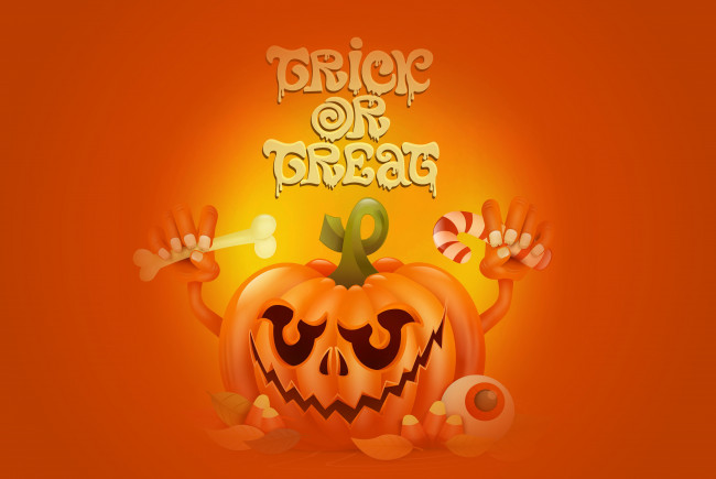 Обои картинки фото праздничные, хэллоуин, надпись, тыква, праздник