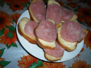 Картинка еда бутерброды +гамбургеры +канапе колбаса хлеб сыр