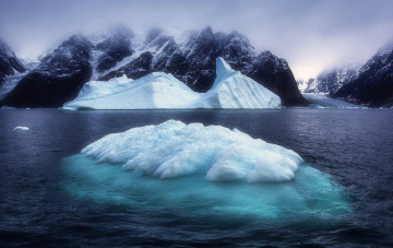 Картинка природа айсберги+и+ледники простор