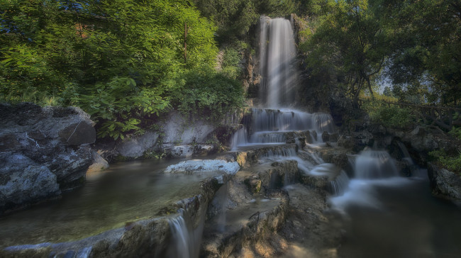 Обои картинки фото природа, водопады, простор