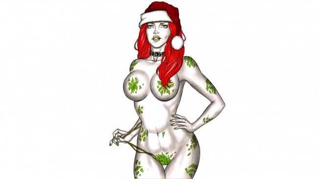 Обои картинки фото рисованное, elberty oliveira, девушка, фон, взгляд, колпак