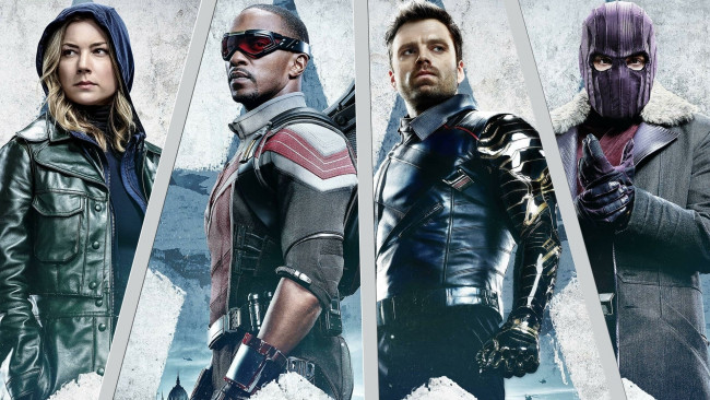 Обои картинки фото the falcon and the winter soldier  2021 , 1 сезон, кино фильмы, the falcon and the winter soldier , мини–сериал, cокол, и, зимний, солдат, эмили, ванкэмп, фантастика, энтони, маки, anthony, mackie, боевик, sebastian, stan, cебастиан, cтэн, драма, даниэль, брюль, daniel, bruhl, сериал