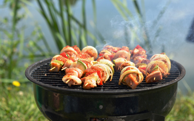 Обои картинки фото еда, шашлык,  барбекю