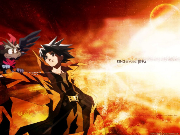 Обои картинки фото аниме, king, of, bandit, jing