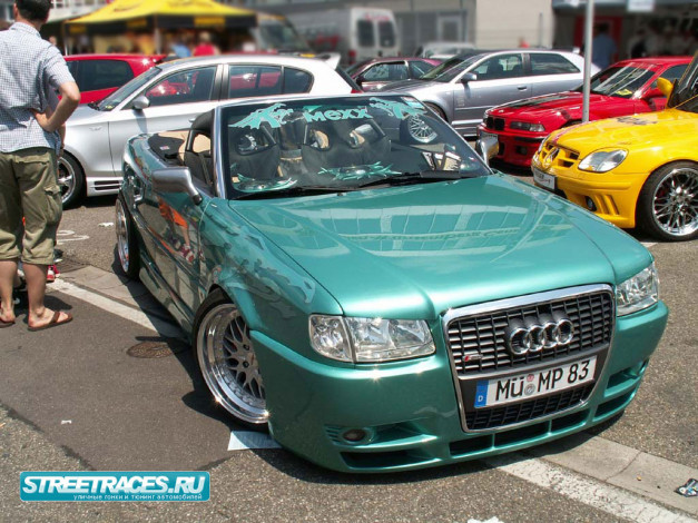 Обои картинки фото audi, cabrio, автомобили, выставки, уличные, фото