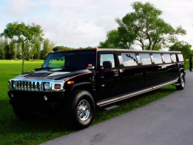 Обои картинки фото hummer, h2, limousine, автомобили