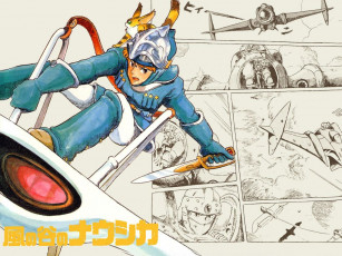 Картинка аниме nausicaa of the valley wind