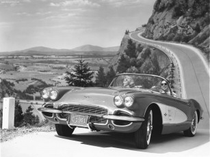 Картинка chevrolet corvette c1 1953 автомобили