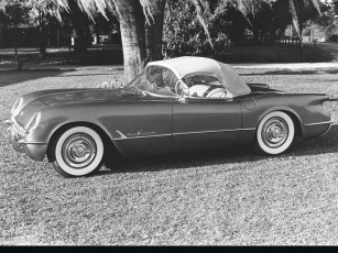 Картинка chevrolet corvette c1 1953 автомобили