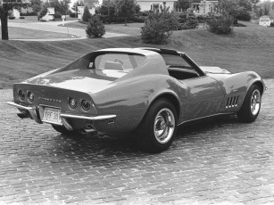 Картинка chevrolet corvette c3 1968 автомобили