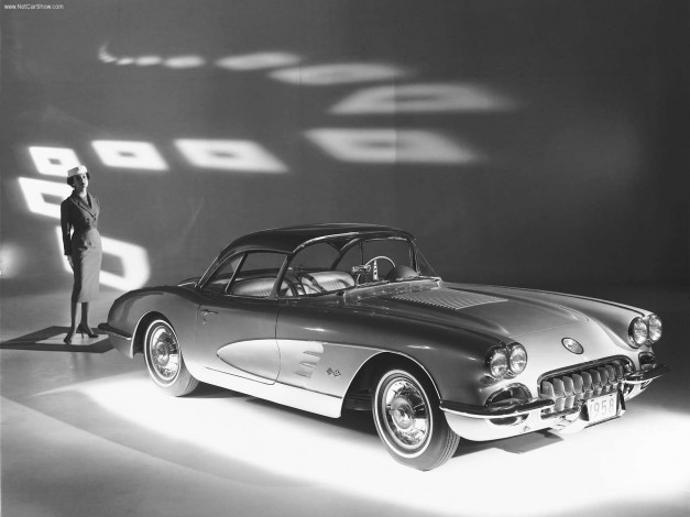 Обои картинки фото chevrolet, corvette, c1, 1953, автомобили