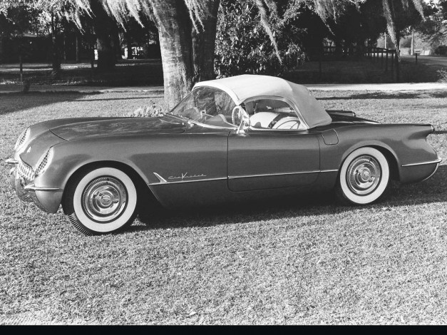 Обои картинки фото chevrolet, corvette, c1, 1953, автомобили