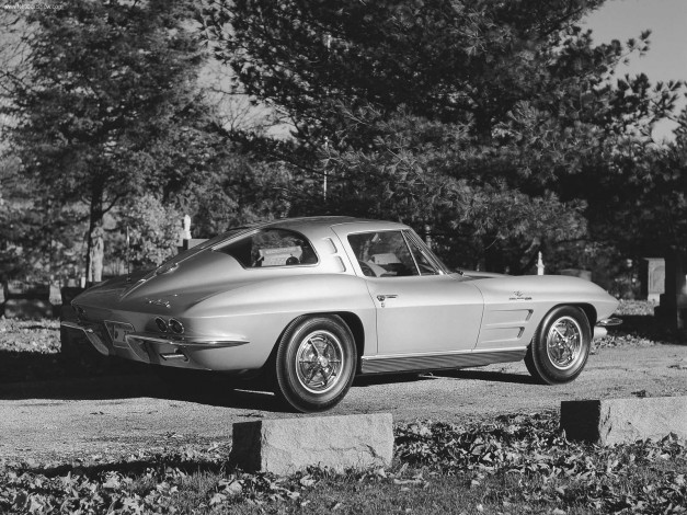 Обои картинки фото chevrolet, corvette, c2, 1963, автомобили