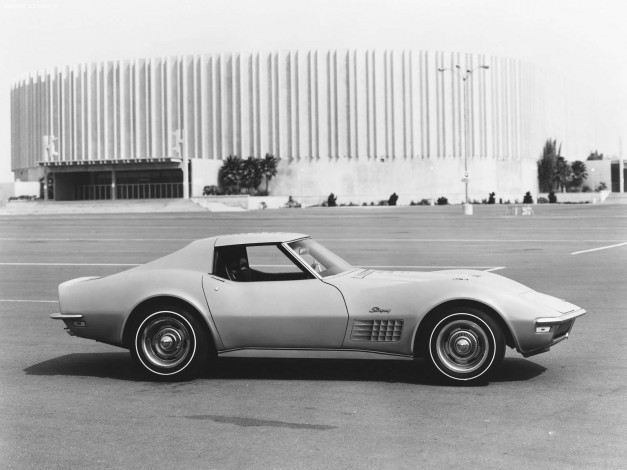 Обои картинки фото chevrolet, corvette, c3, 1968, автомобили