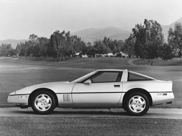 Обои картинки фото chevrolet, corvette, c4, 1983, автомобили