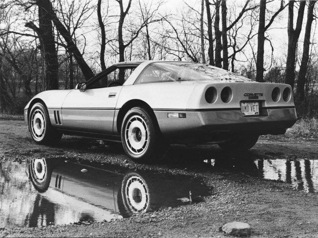 Обои картинки фото chevrolet, corvette, c4, 1983, автомобили