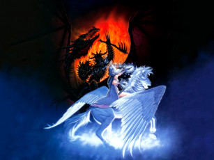 Картинка битва фэнтези пегасы