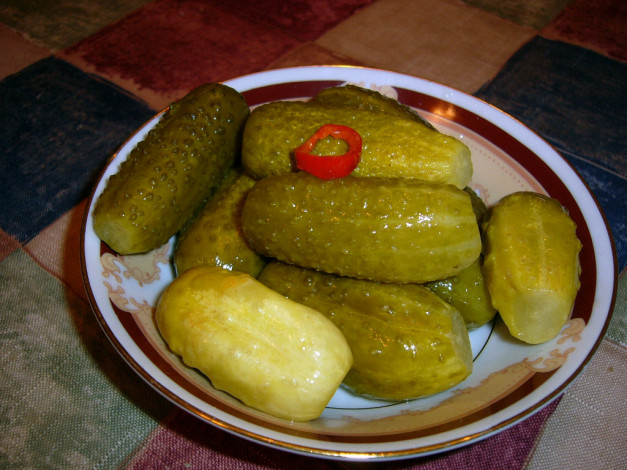 Обои картинки фото солененькие, еда, огурцы
