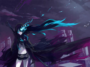Картинка аниме black rock shooter