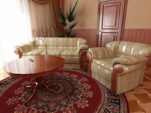 обоя интерьер, гостиная