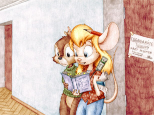 Картинка мультфильмы chip `n dale rescue rangers