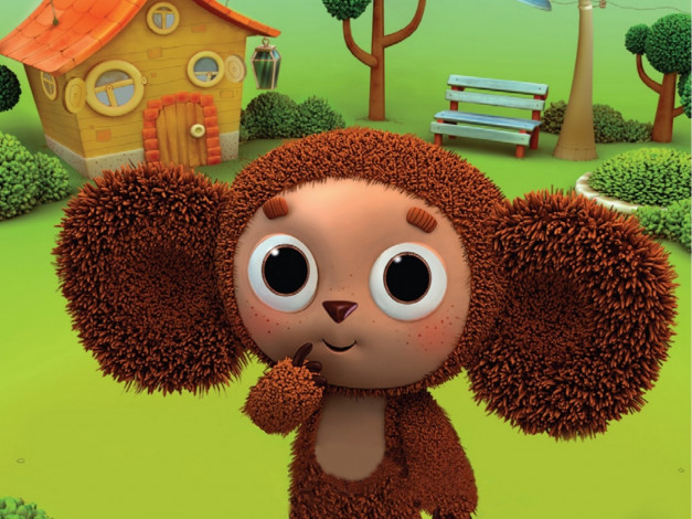 Обои картинки фото мультфильмы, Чебурашка, крокодил, гена