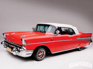 Картинка 1957 chevy bel air convertible автомобили chevrolet lowrider