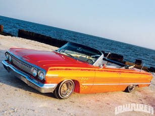 Картинка 1963 chevrolet impala автомобили lowrider chevy