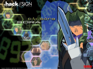 Картинка аниме hack sign