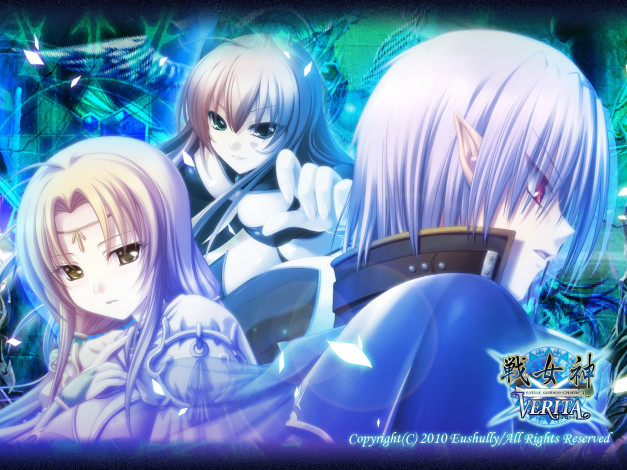 Обои картинки фото аниме, battle, goddess