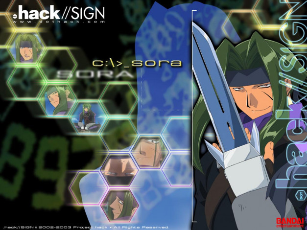 Обои картинки фото аниме, hack, sign