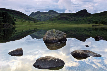 Картинка природа реки озера вода камни горы