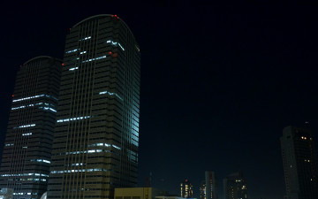 Картинка города здания дома огни