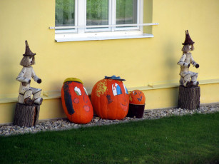 Картинка праздничные хэллоуин куклы тыквы