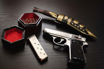 Картинка оружие кинжал пули пистолет магазин