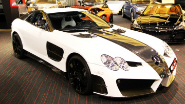 Картинка mercedes автомобили выставки уличные фото скорость мощь изящество стиль автомобиль