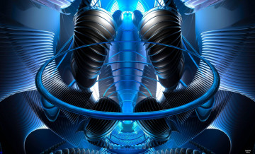 Картинка 3д графика fractal фракталы фрактал