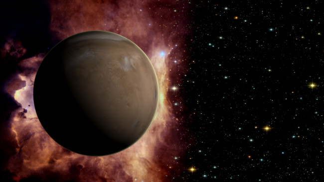 Обои картинки фото космос, арт, планета