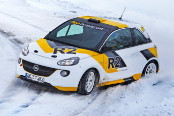 Картинка 2013 opel adam r2 автомобили снег ралли
