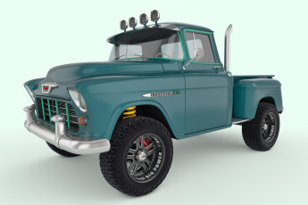 Картинка автомобили 3д 3100 1955 pickup chevrolet