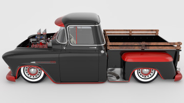 Картинка автомобили 3д custom 3100 1955 chevrolet