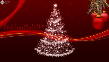 Картинка праздничные векторная графика новый год снехинки ель украшения ветка