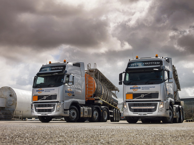 Обои картинки фото автомобили, volvo trucks, volvo, fh, 460, 6x2, uk-spec, 2008г