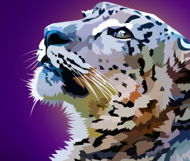 Картинка векторная+графика животные+ animals фон тигр